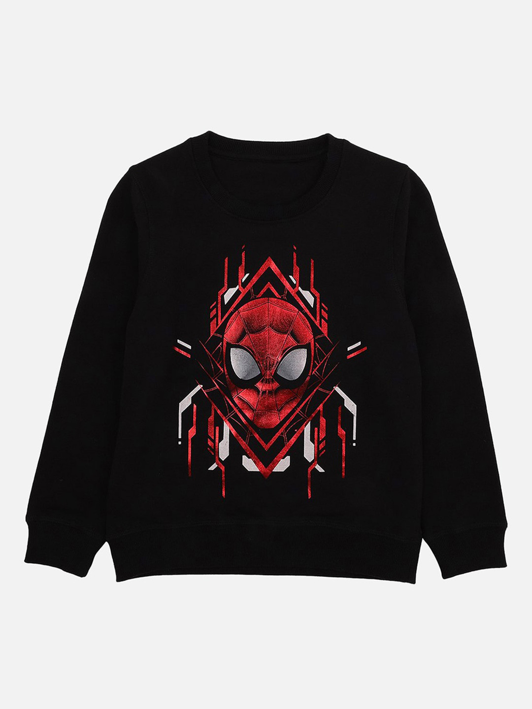 

Kids Ville Boys Black Spiderman Printed Sweatshirt