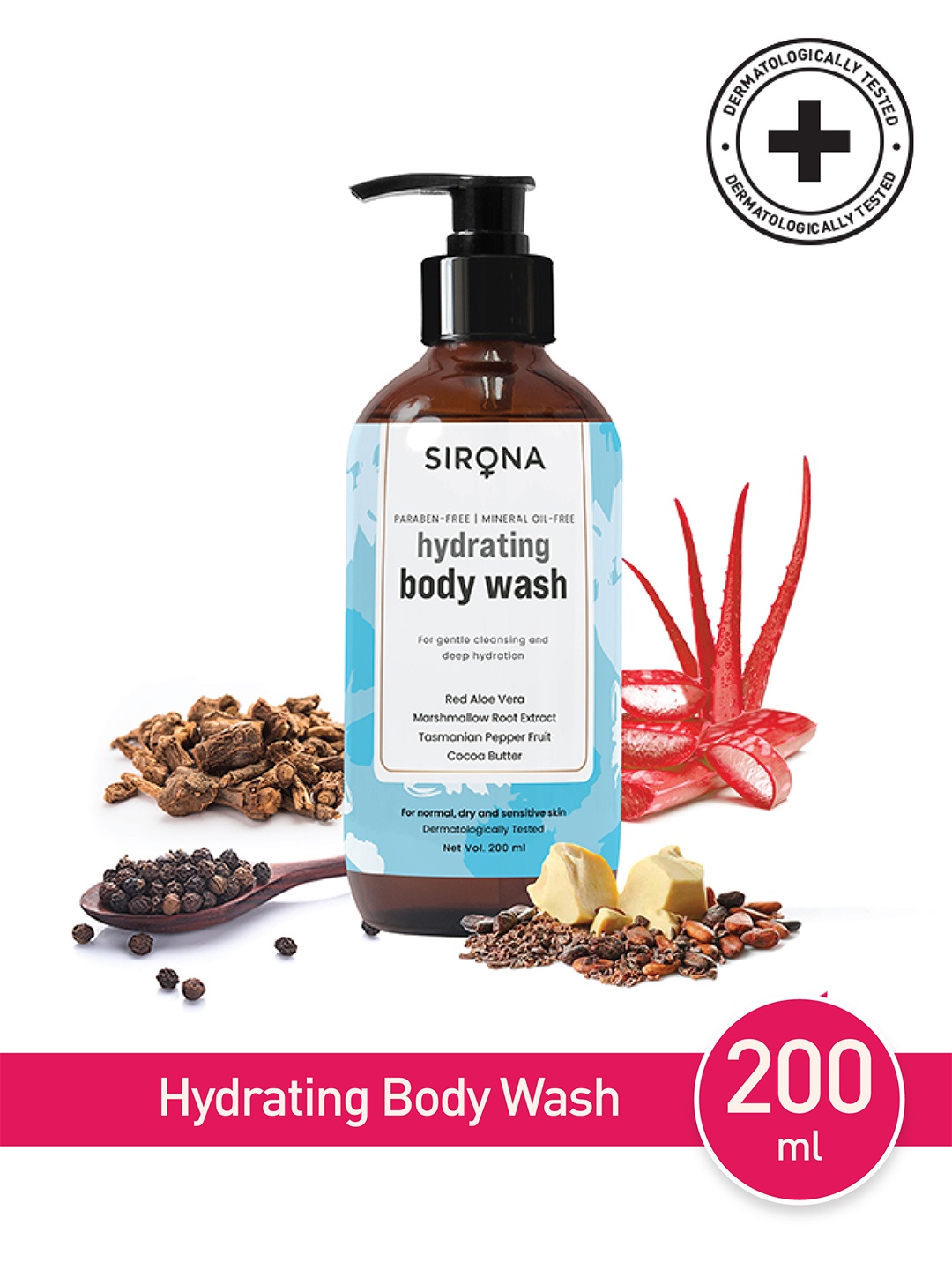 

Sirona Hydrating Body Wash - 200ml, Blue