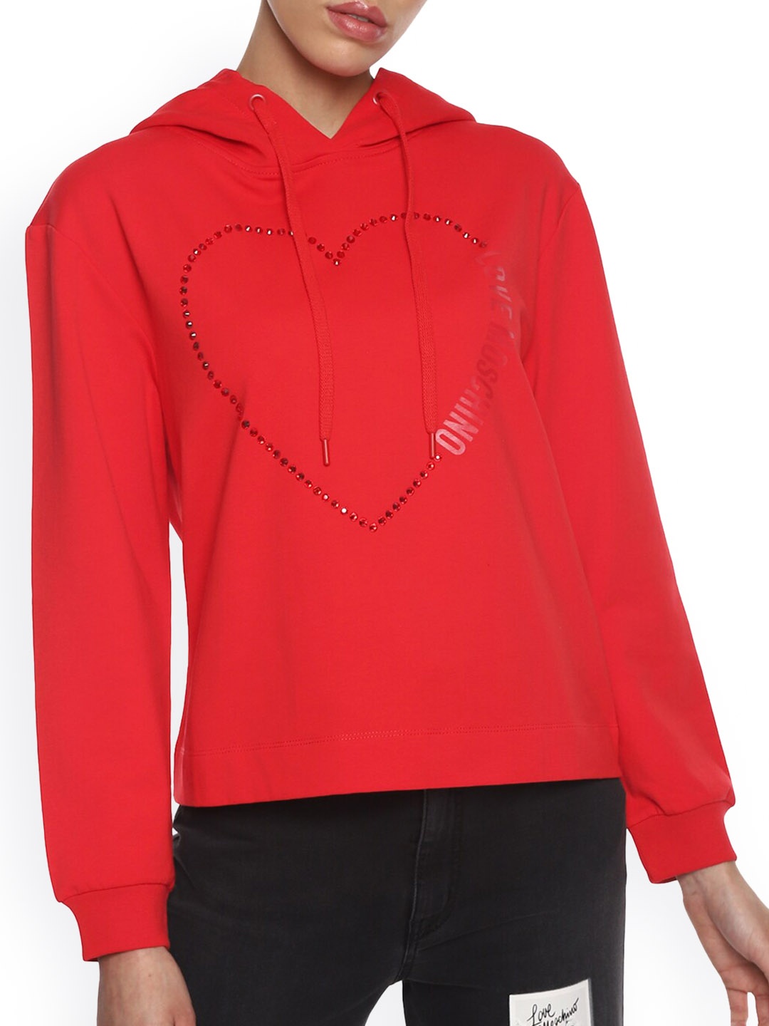 

LOVE MOSCHINO Women Red Printed Sweatshirt