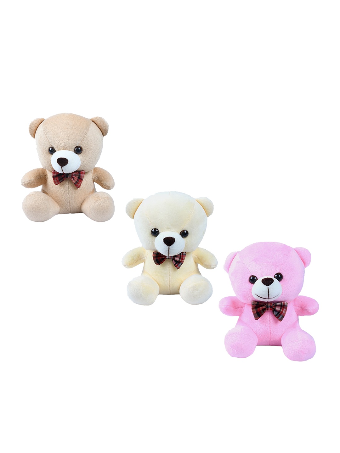 

DukieKooky Kids Pack Of 3 Teddy Bear Soft Toys, Multi