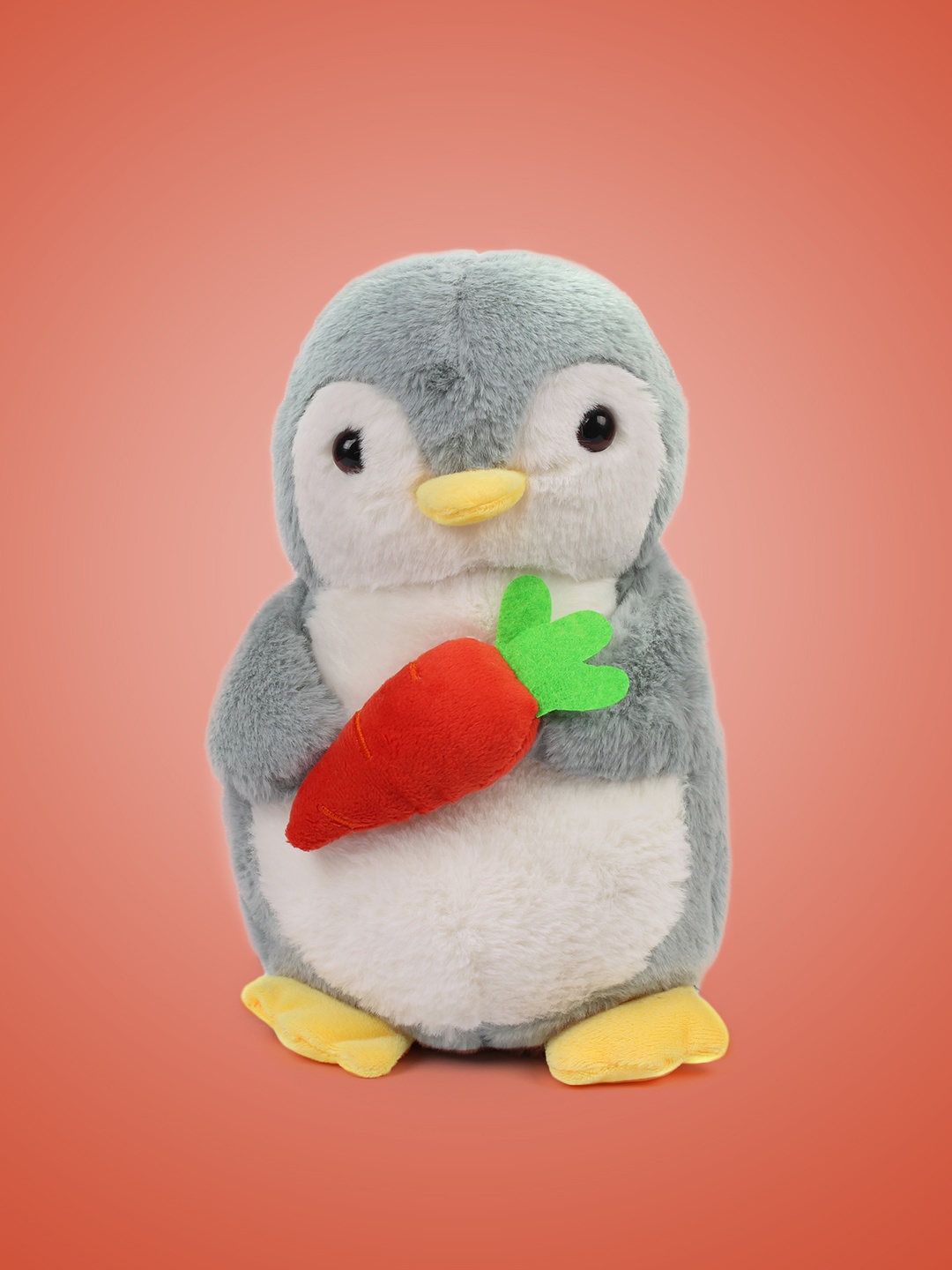 

DukieKooky Grey Penguin With Carrot Soft Toy