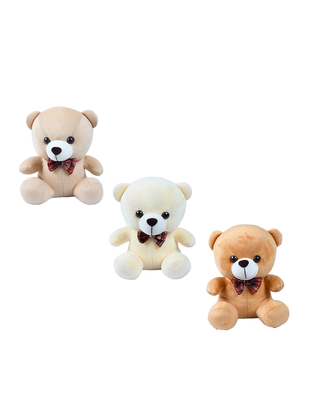 

DukieKooky Pack Of 3 Teddy Bears, Beige