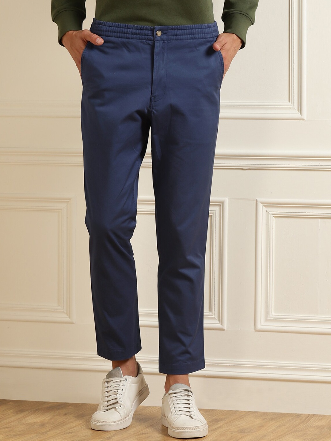 

Polo Ralph Lauren Men Navy Blue Trousers