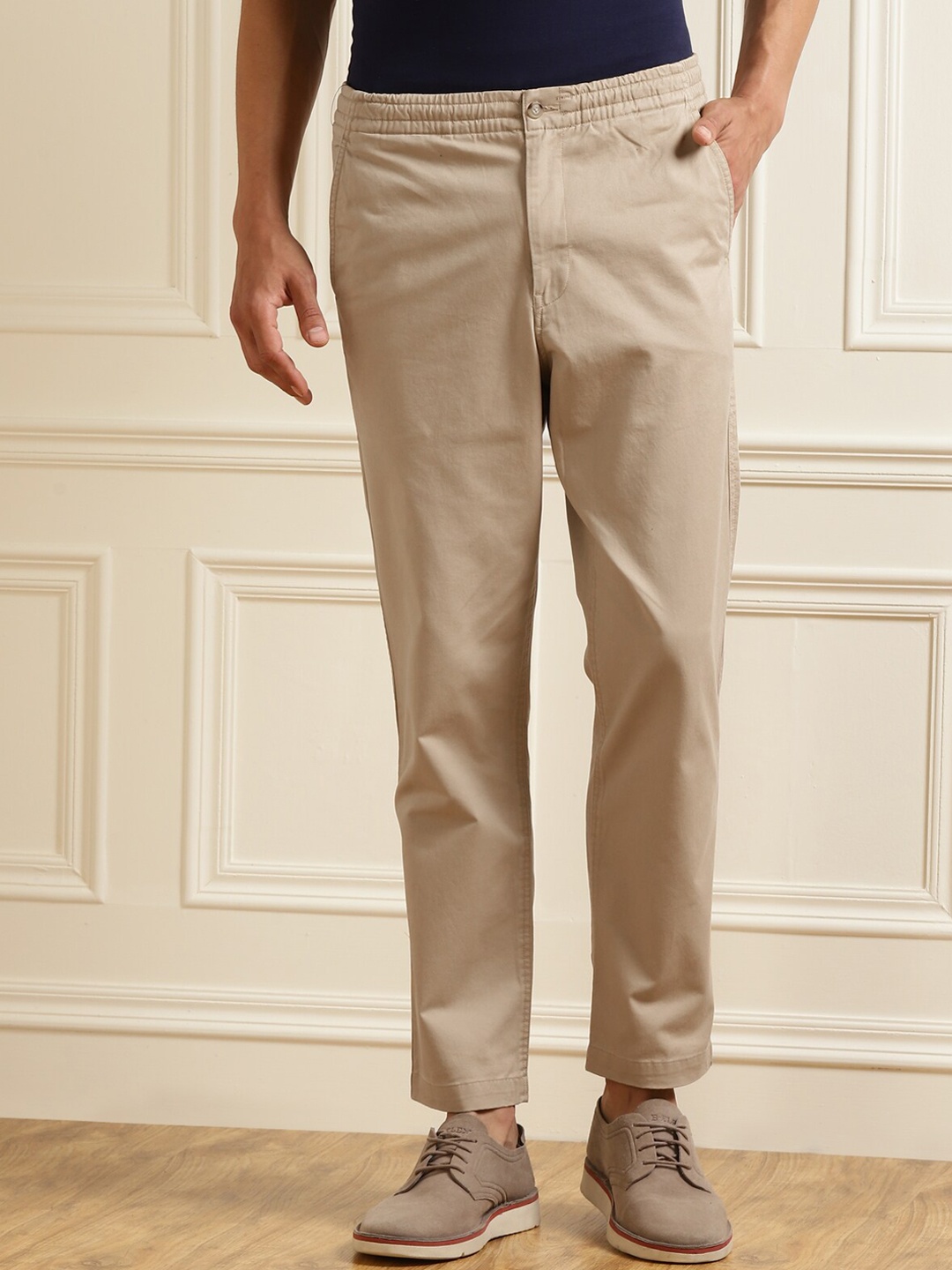 

Polo Ralph Lauren Men Brown Cotton Trousers