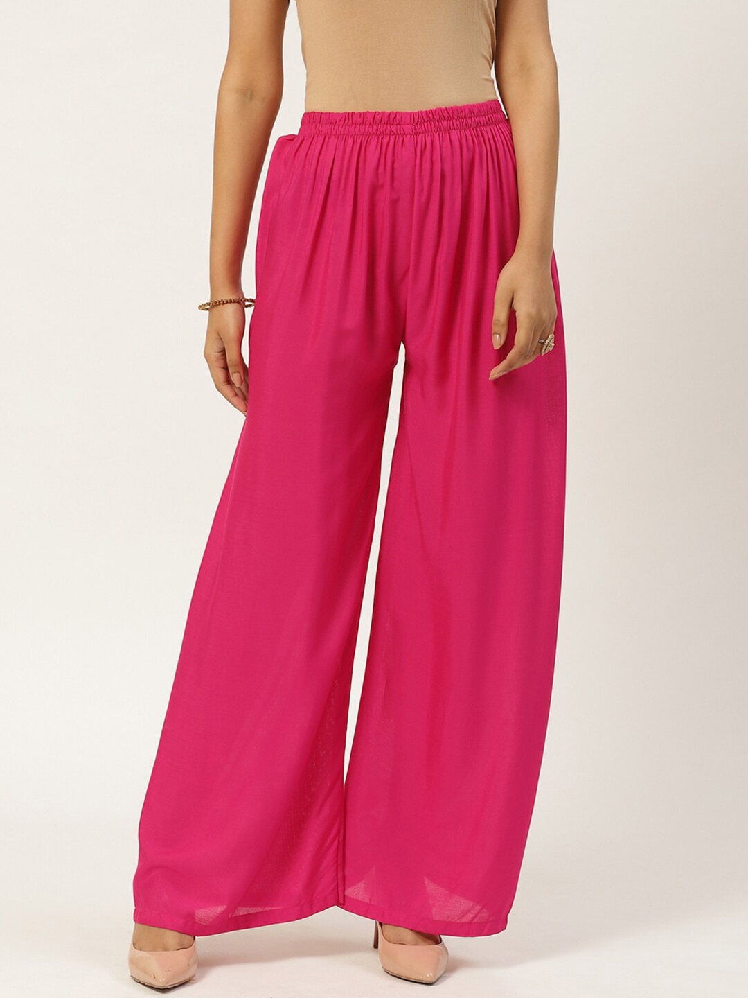

Vastraa Fusion Women Pink Ethnic Palazzos