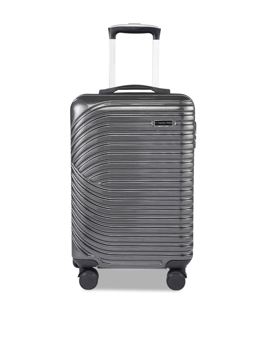 

Nasher Miles Jaisalmer Textured Hard-Sided Small Hard-Sided Trolley Bag- 55 cm, Black