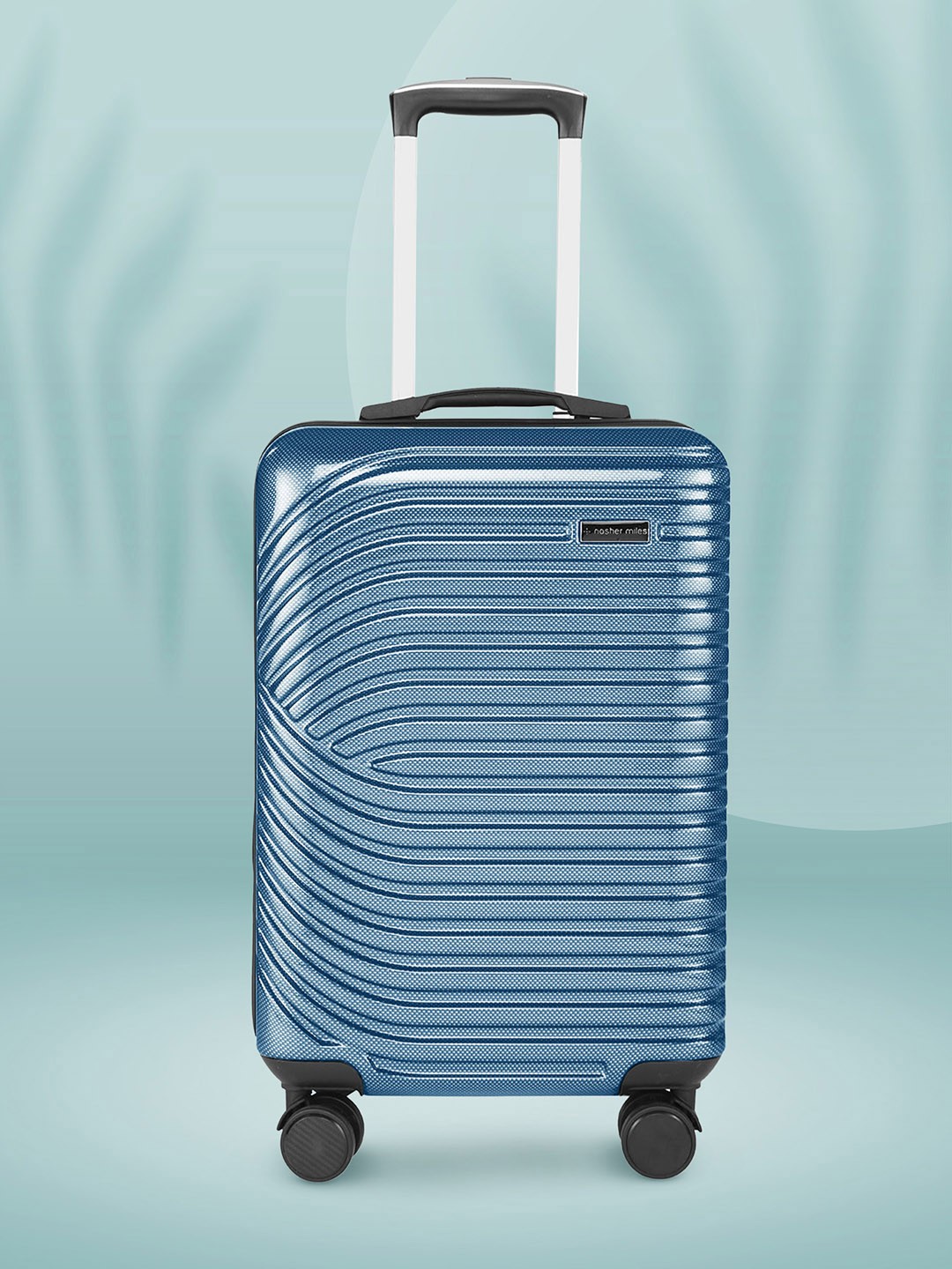 

Nasher Miles Jaisalmer Solid Hard-Sided Cabin Trolley Bag- 55 cm, Blue