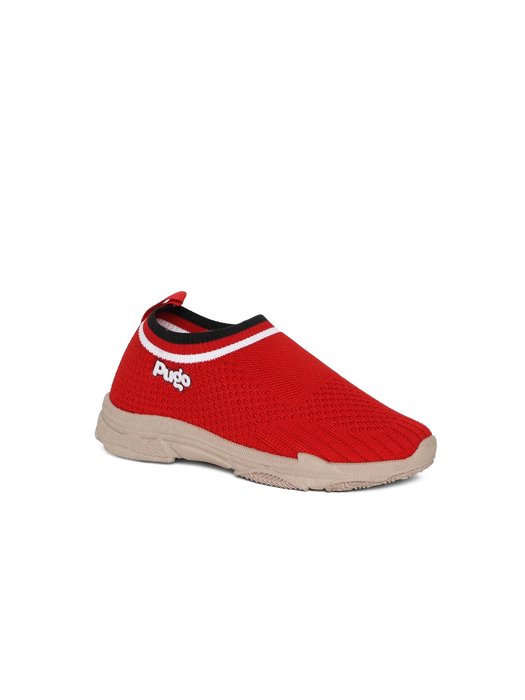 

Khadims Boys Red Woven Design Slip-On Sneakers