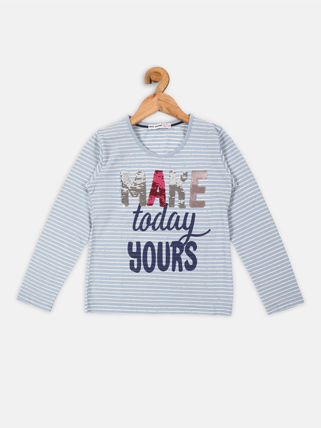 

Nins Moda Blue Regular Top