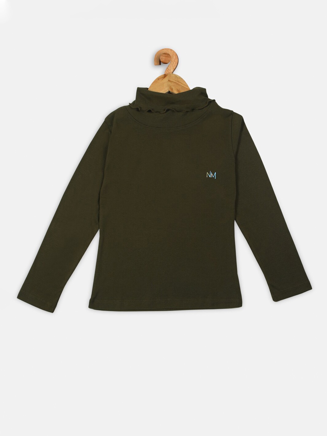 

Nins Moda Olive Green Prewinter Regular Top