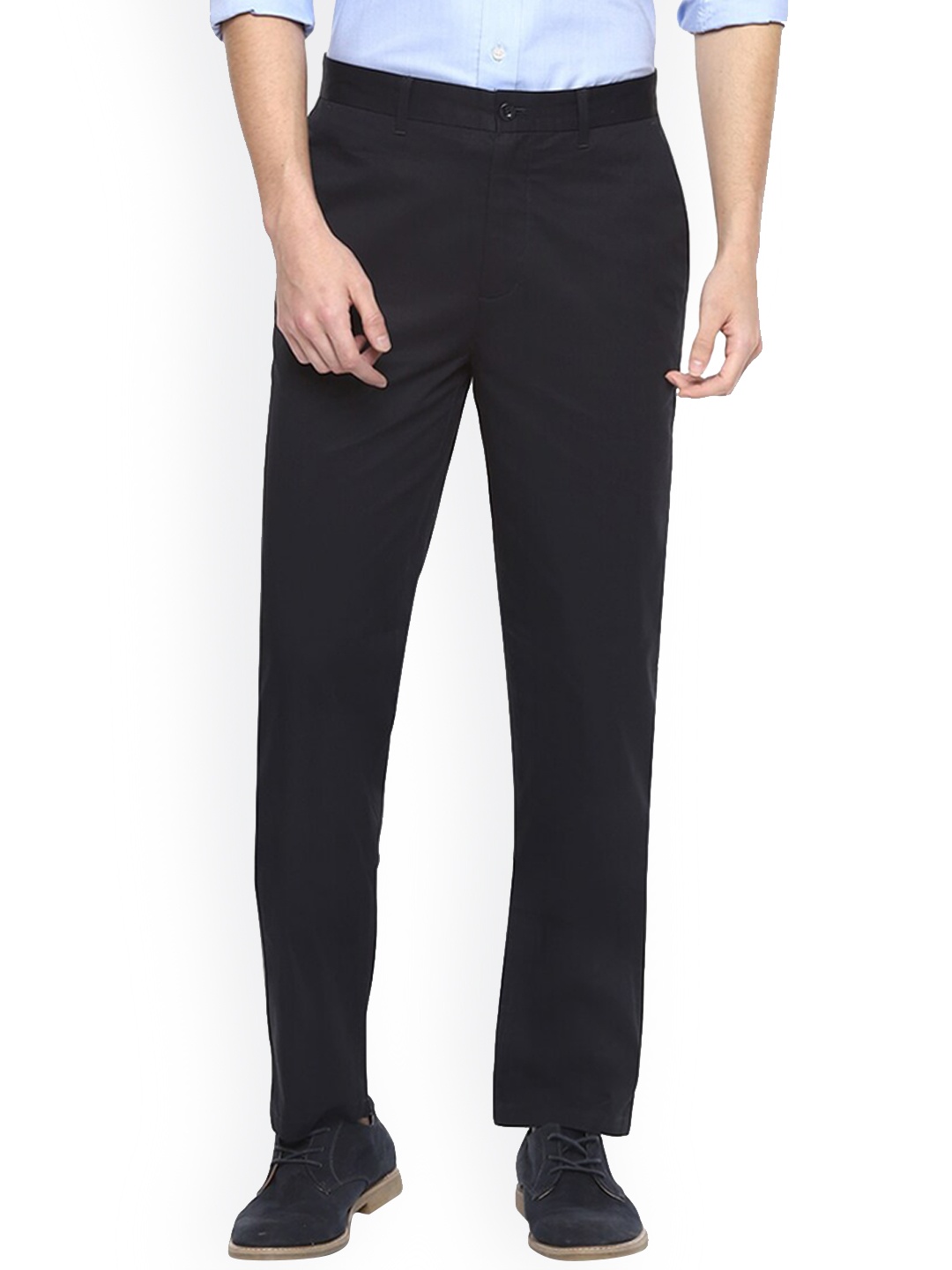 

Fred Perry Men Navy Blue Cotton Trousers