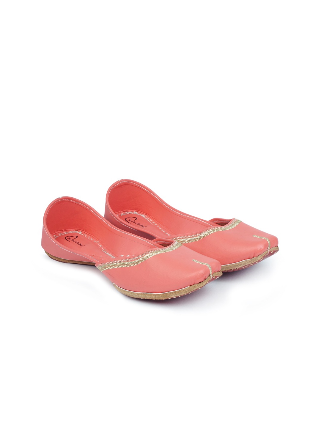 

The Desi Dulhan Women Pink Ethnic Mojaris