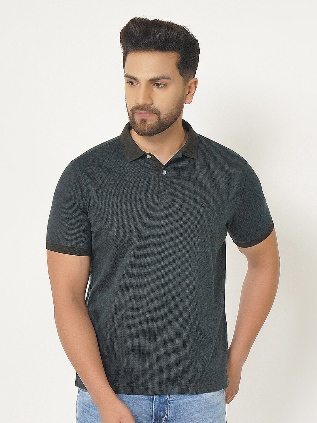 

Blackberrys Men Black Polo Collar Slim Fit T-shirt