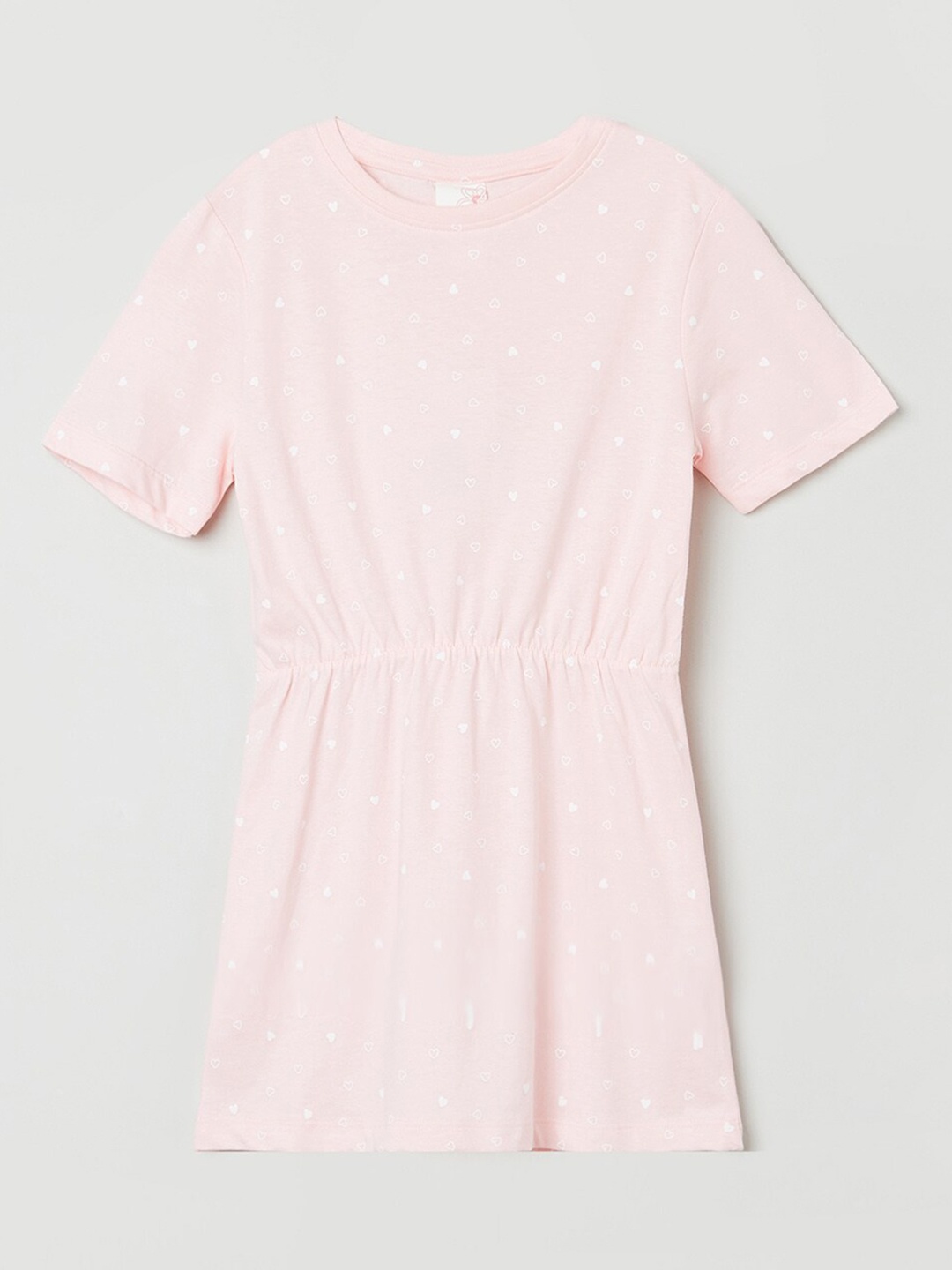 

max Pink & Off White Cinched Waist Top