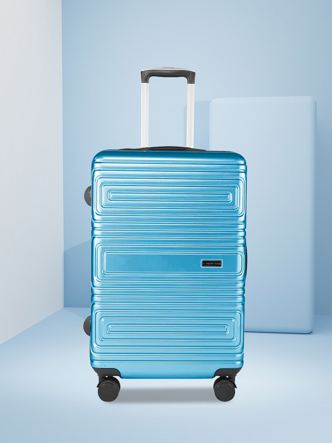 

Nasher Miles Dalhousie Hard-Sided Polycarbonate Check-In Luggage Bag- 65 cm, Blue