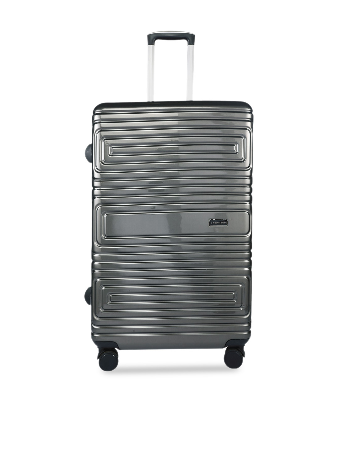 

Nasher Miles Dalhousie Textured Hard-Sided Large Trolley Bag, Grey
