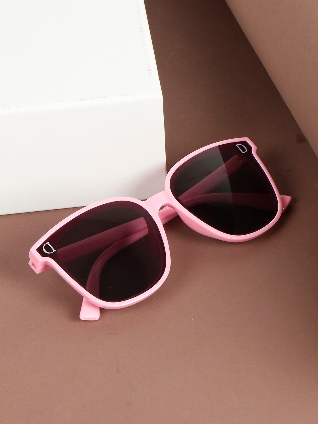 

PASSION PETALS Girls Brown Lens & Pink Wayfarer Sunglasses with UV Protected Lens