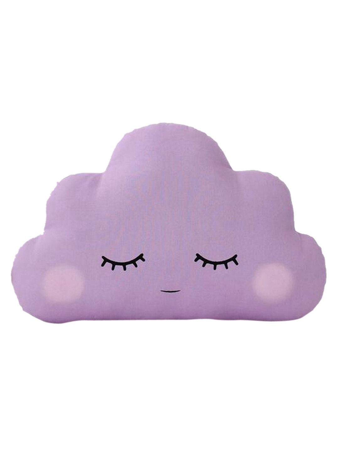 

STYBUZZ Kids Purple & Black Printed Cute Cloud Shaped Cushion