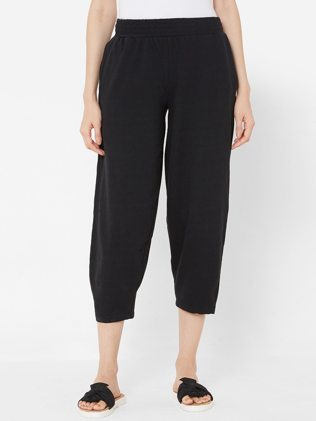 

Mystere Paris Women Black Cotton Winter Lounge Pants