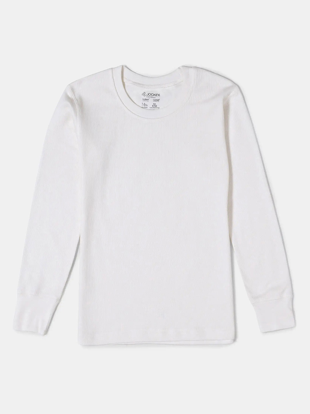 

Jockey Kids Super Combed Cotton Full Sleeve Thermal Undershirt With Stayfresh Treatment, Off white