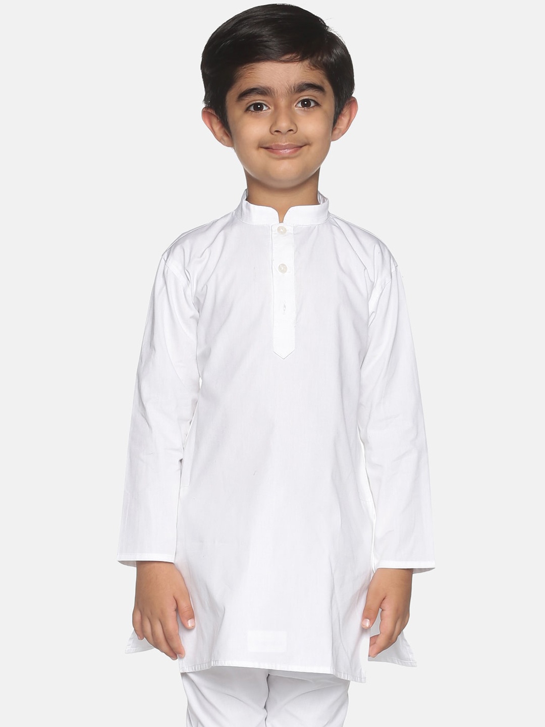 

Sethukrishna Boys White Thread Work Kurta