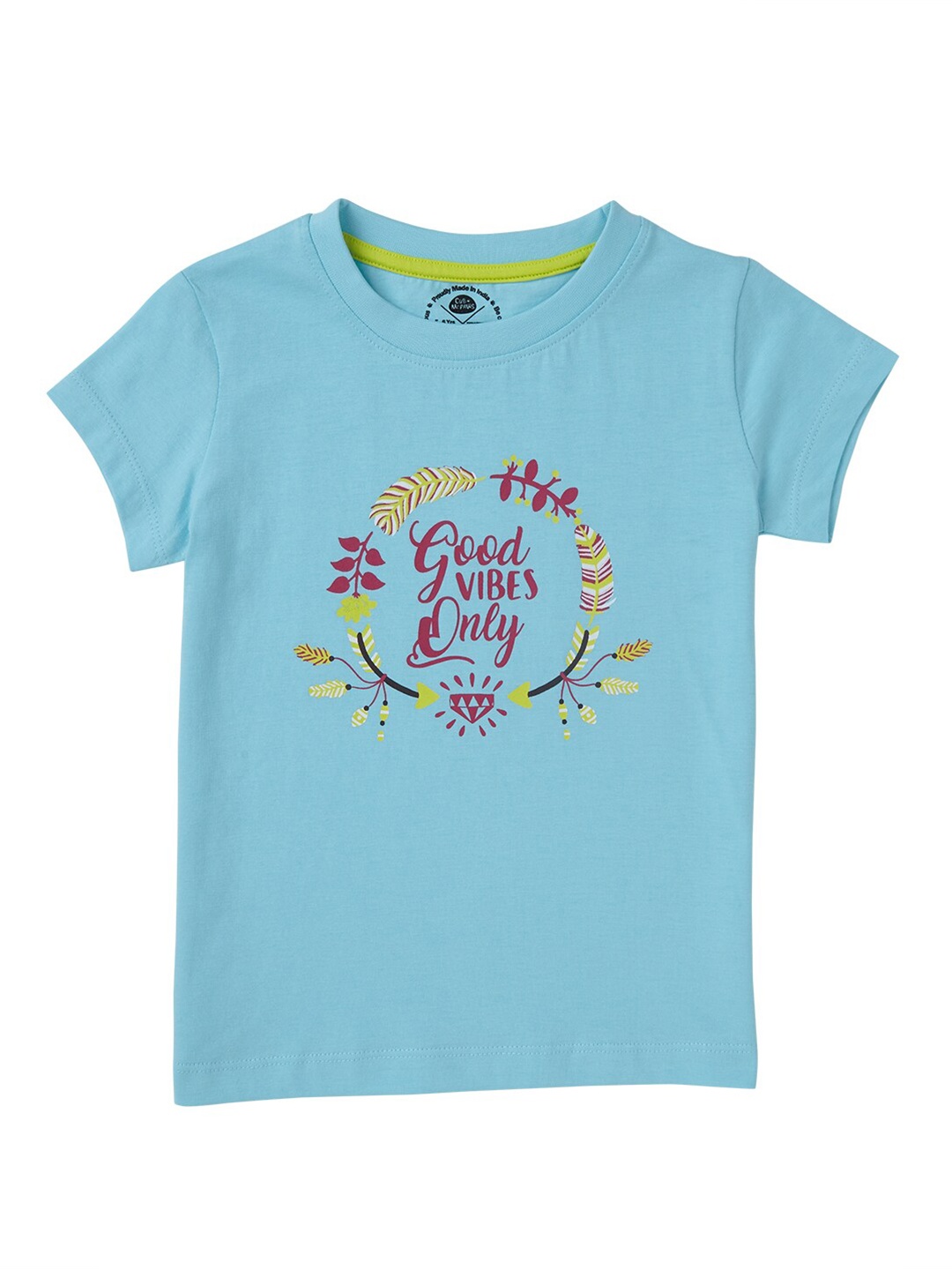 

Cub McPaws Girls Blue Printed T-shirt