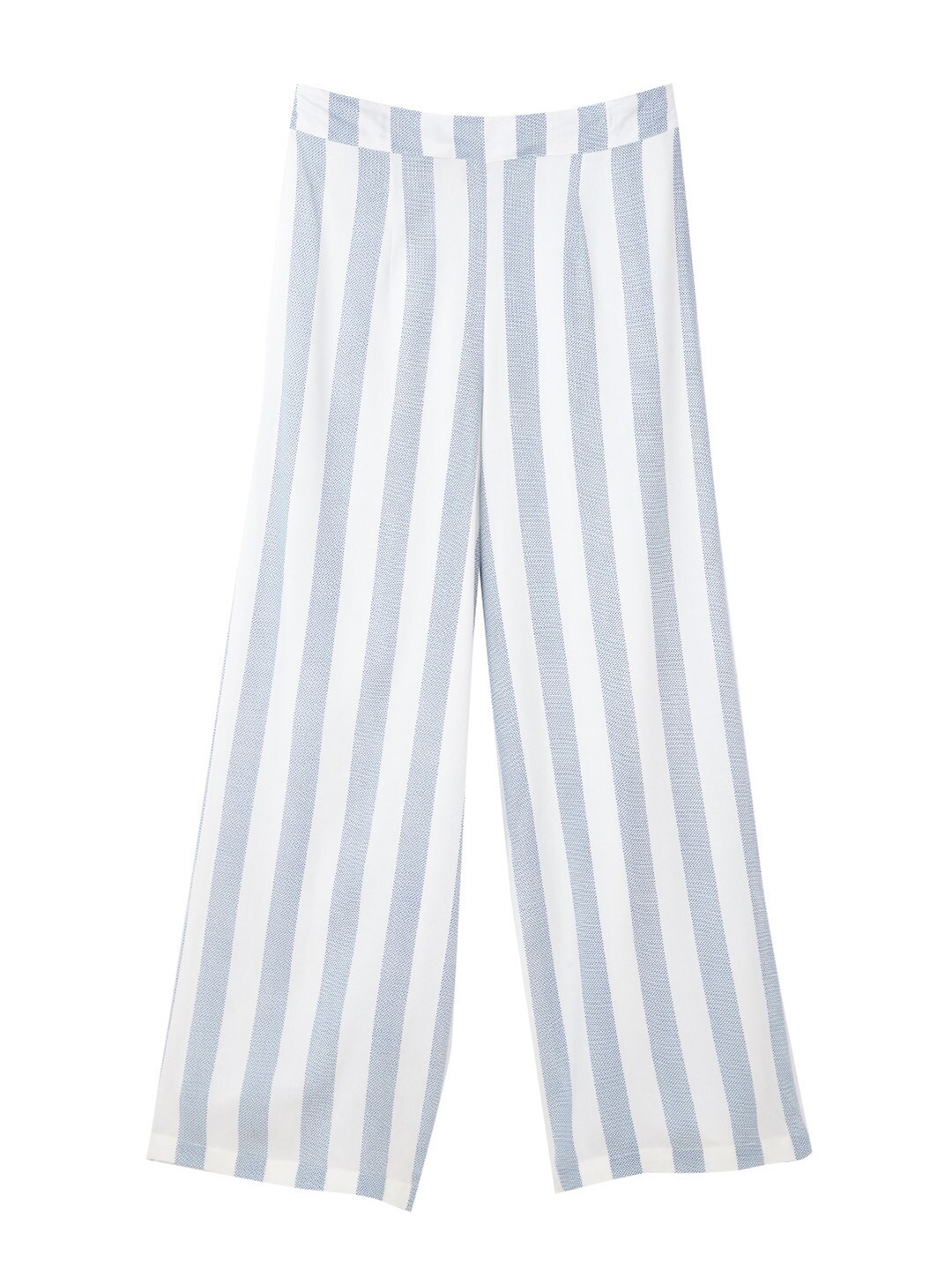 

Cub McPaws Girls Blue & White Striped Palazzos