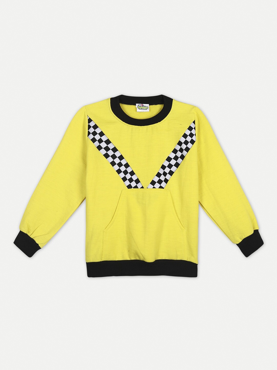 

Cutiekins Unisex Kids Yellow Printed Sweatshirt