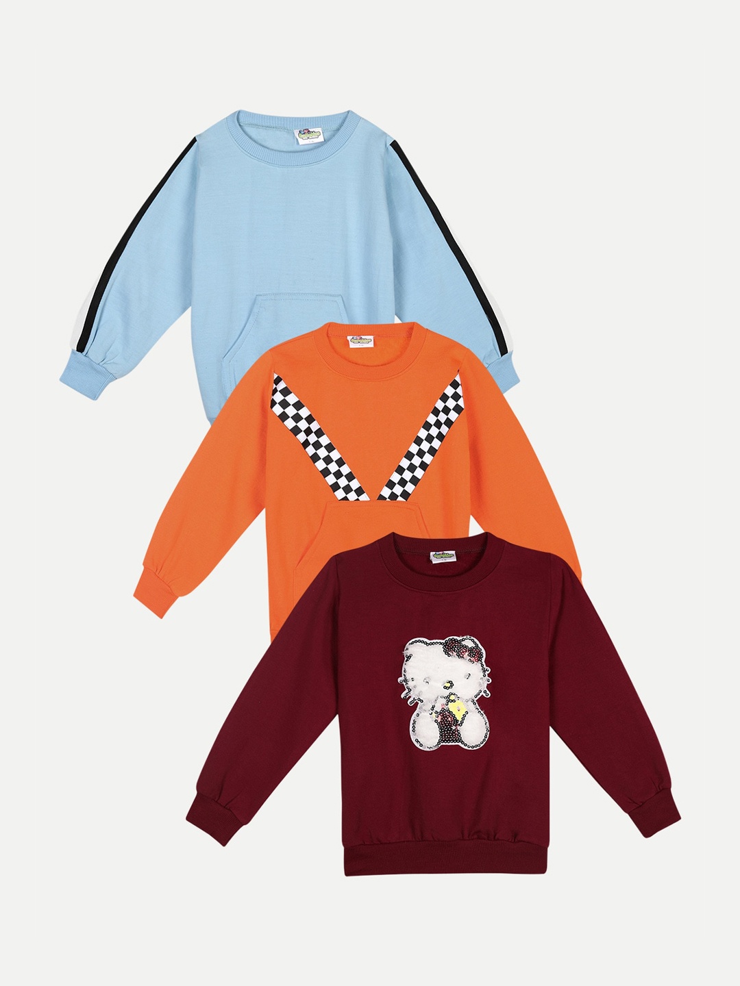 

Cutiekins Unisex Kids Turquoise Blue Printed Sweatshirt