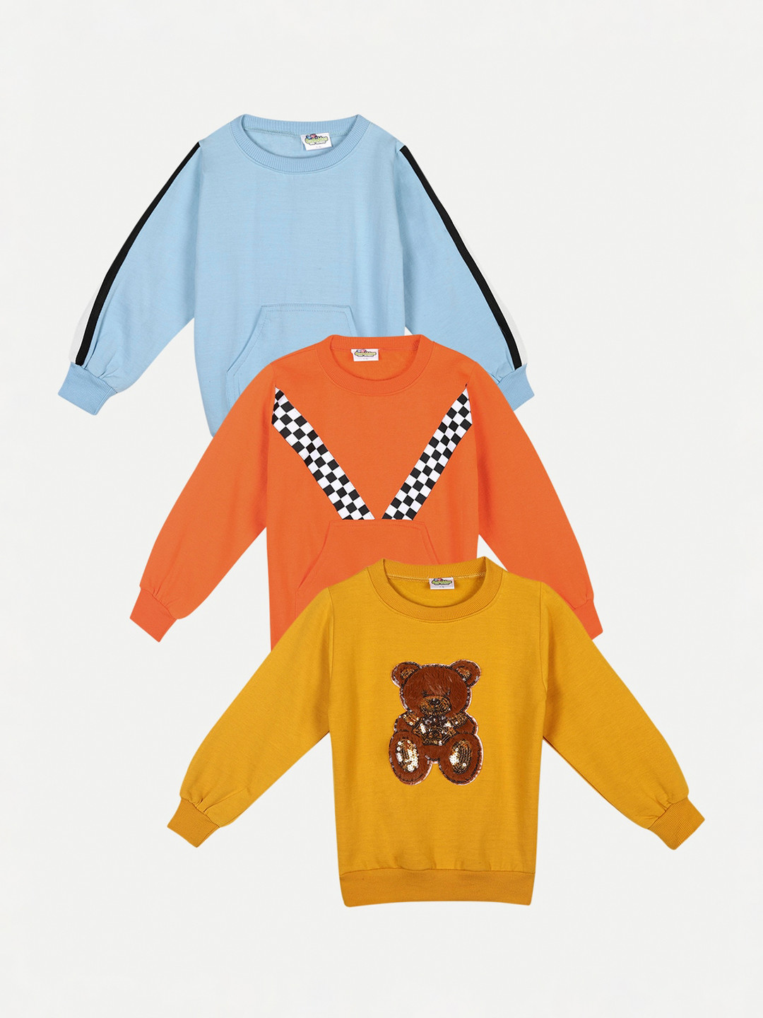 

Cutiekins Unisex Kids Turquoise Blue Printed Sweatshirt