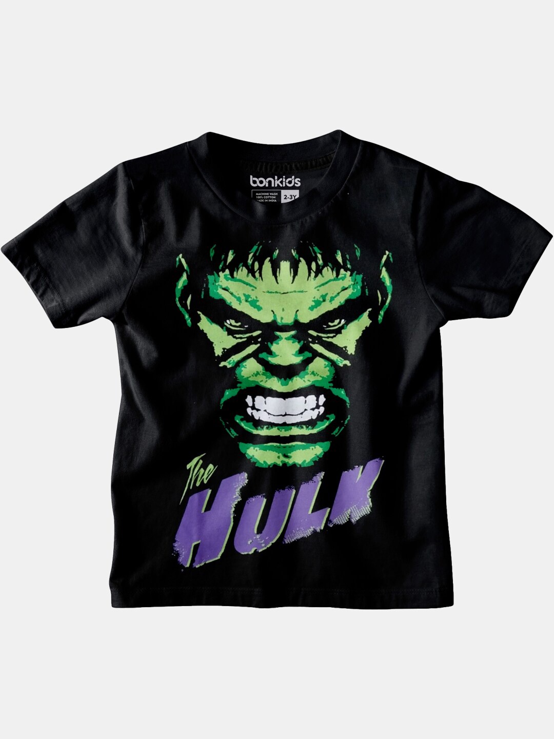 

BONKIDS Boys Black Printed T-shirt