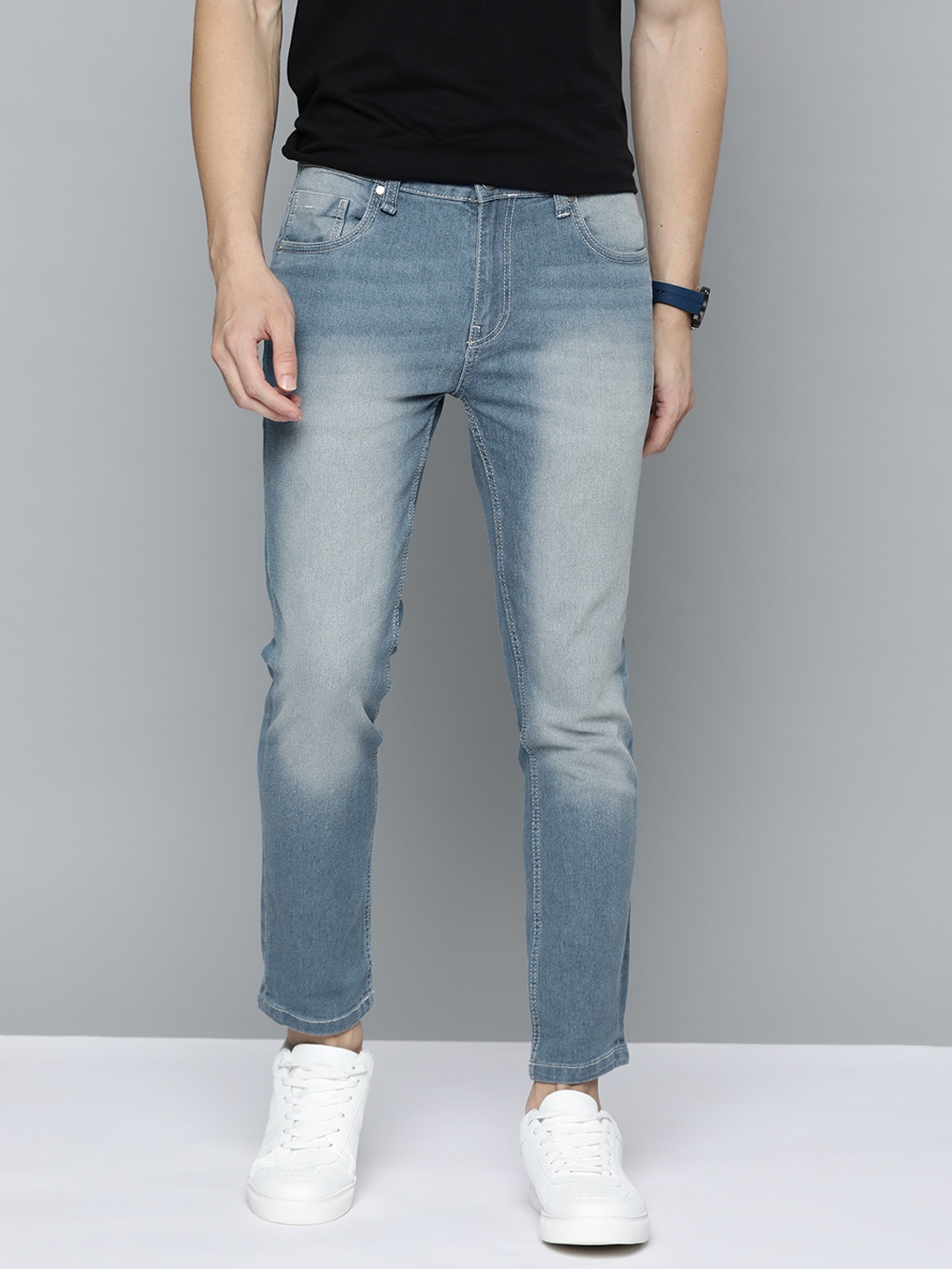 

Mast & Harbour Men Blue Skinny Fit Light Fade Stretchable Jeans