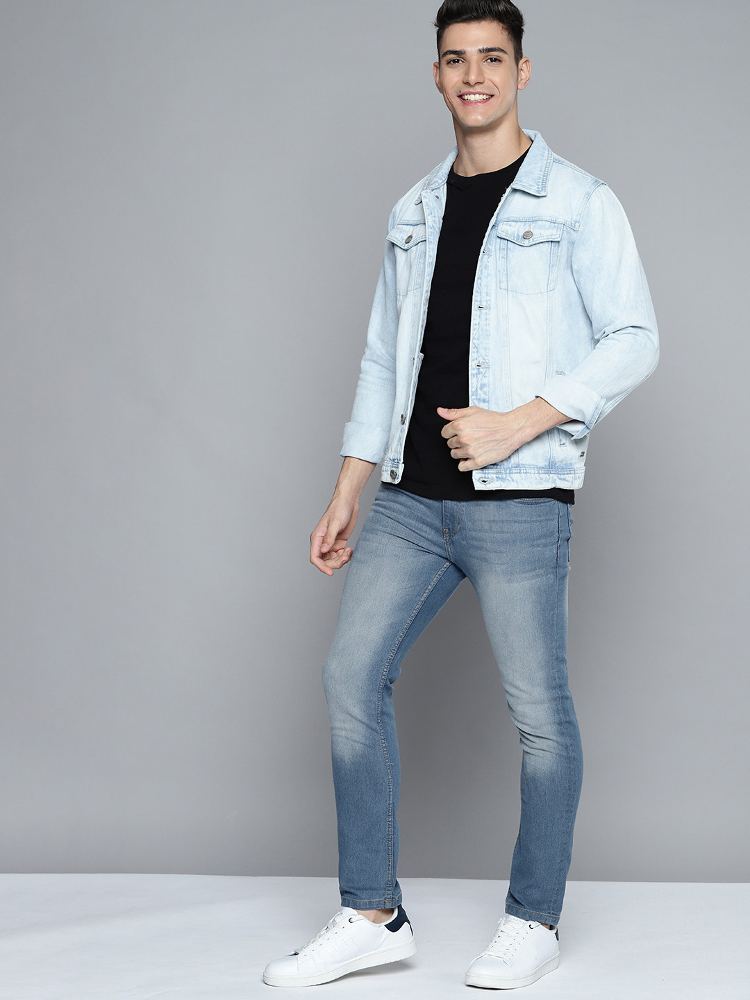 

Mast & Harbour Men Blue Skinny Fit Light Fade Stretchable Jeans