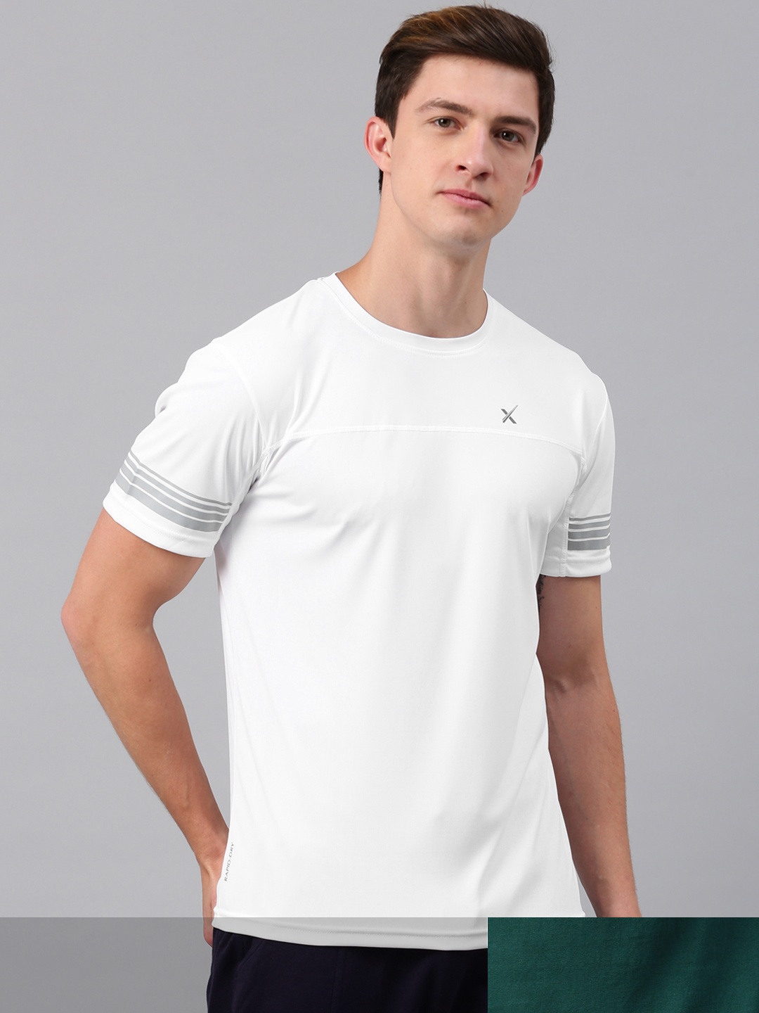 

HRX by Hrithik Roshan Men Pack of 2 Advanced Rapid Dry Round Neck T-shirt, White