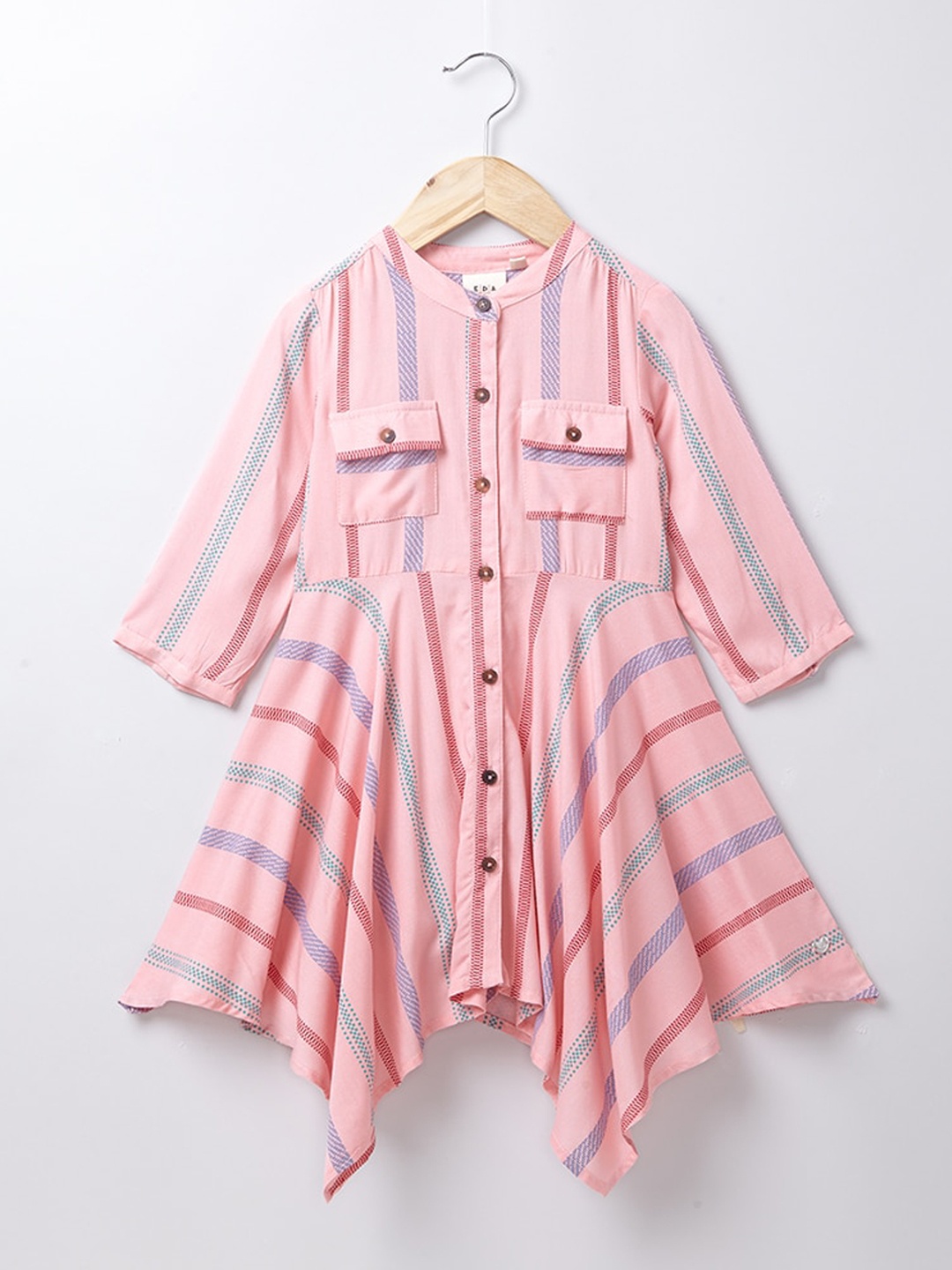 

Ed-a-Mamma Pink & Blue Striped Dress