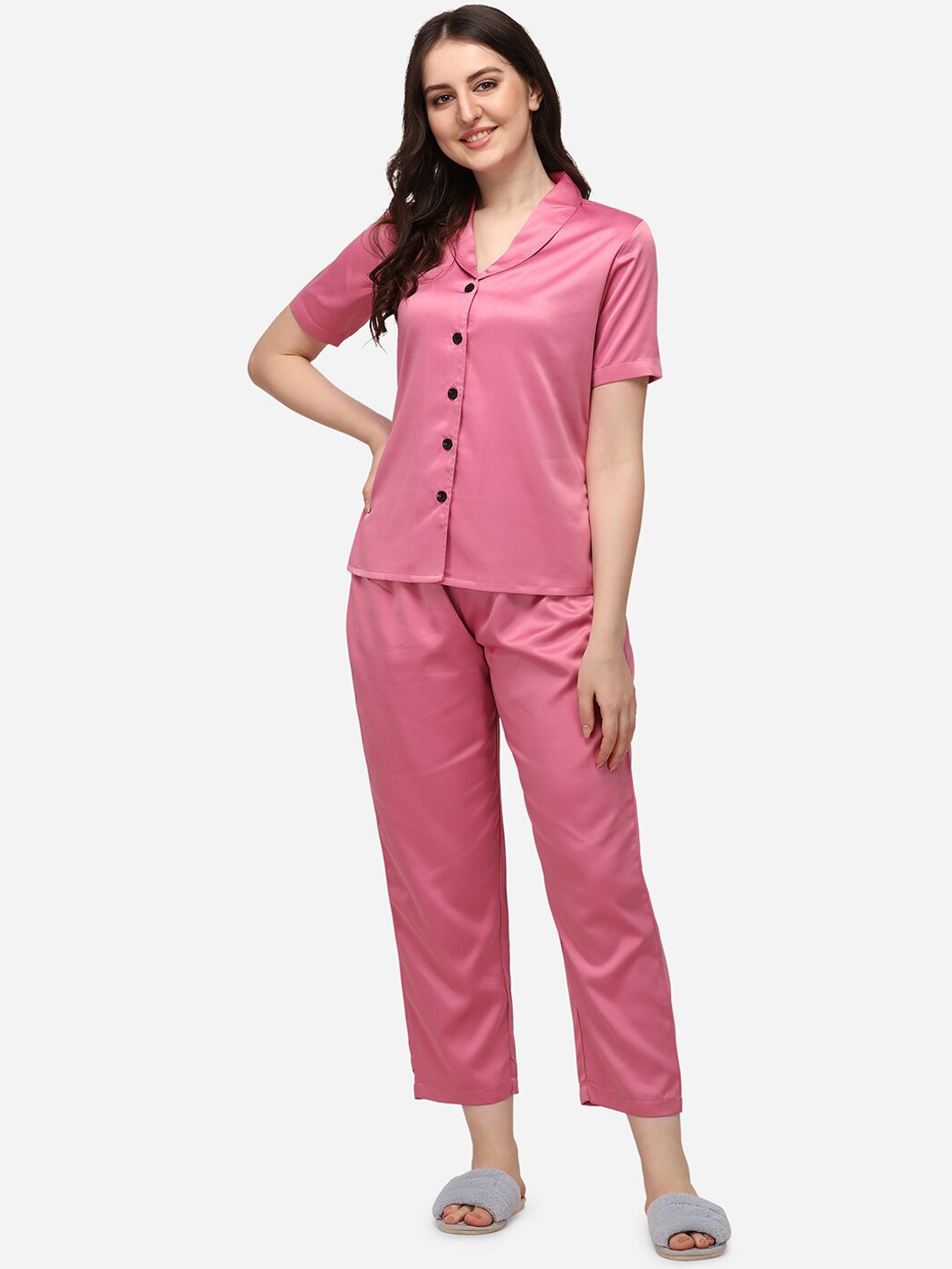 

Smarty Pants Women Pink Night suit
