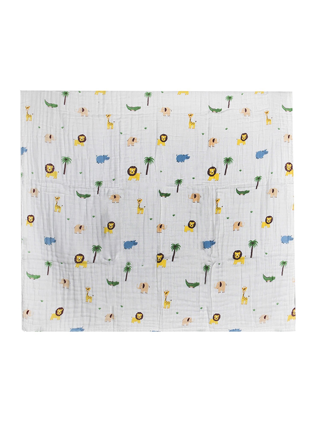 

Baby Moo White & Yellow Conversational Mild Winter 210 GSM Single Bed Blanket