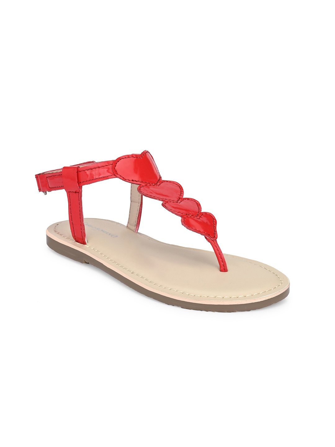 

CARLO ROMANO Women Red Ethnic Leather Flats