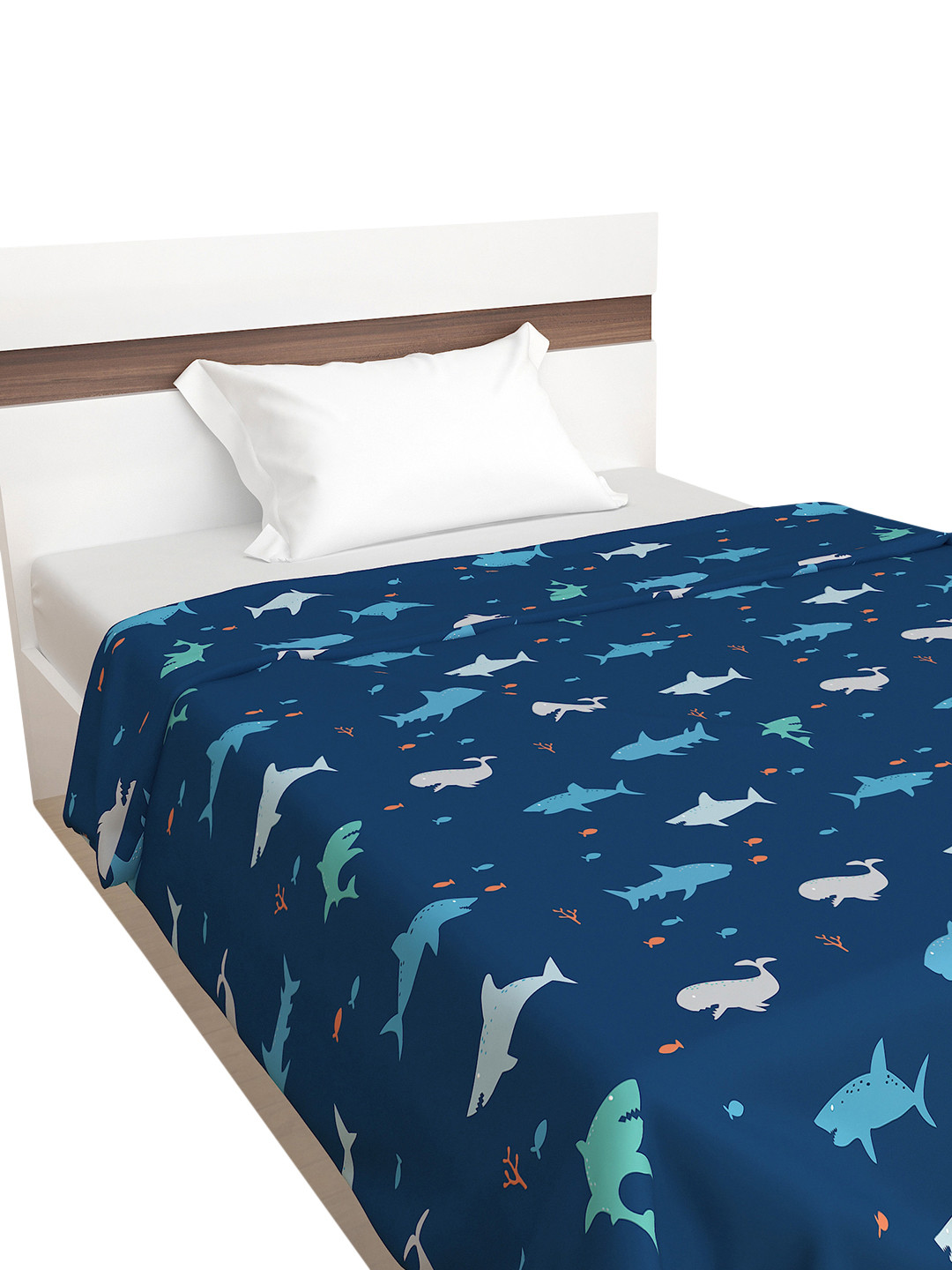 

Home Centre Cartoon Characters Summer 210 GSM Single Bed Blanket, Blue