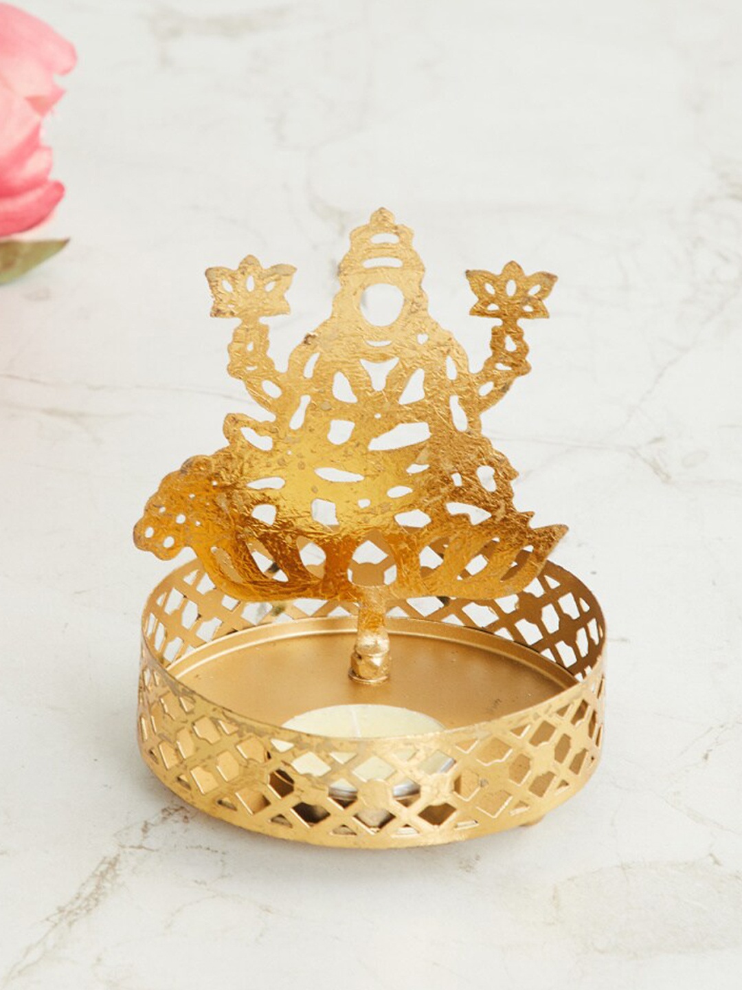 

Home Centre Gold-Toned Lakshmi T-light Holder