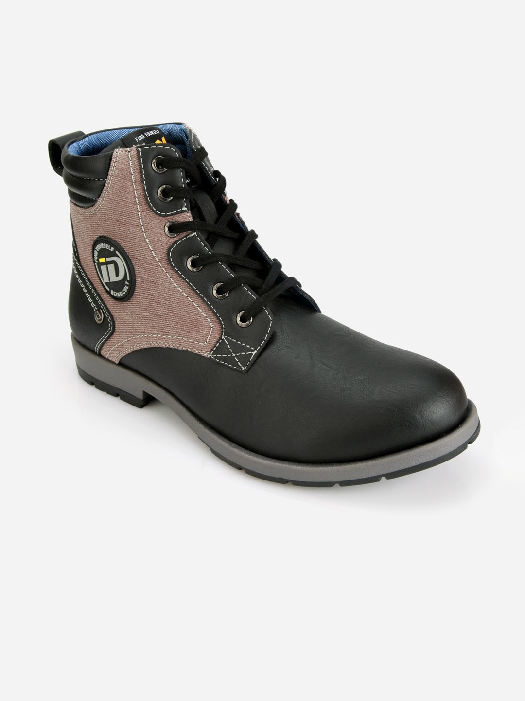 

ID Men Brown Colourblocked Trekking Shoes