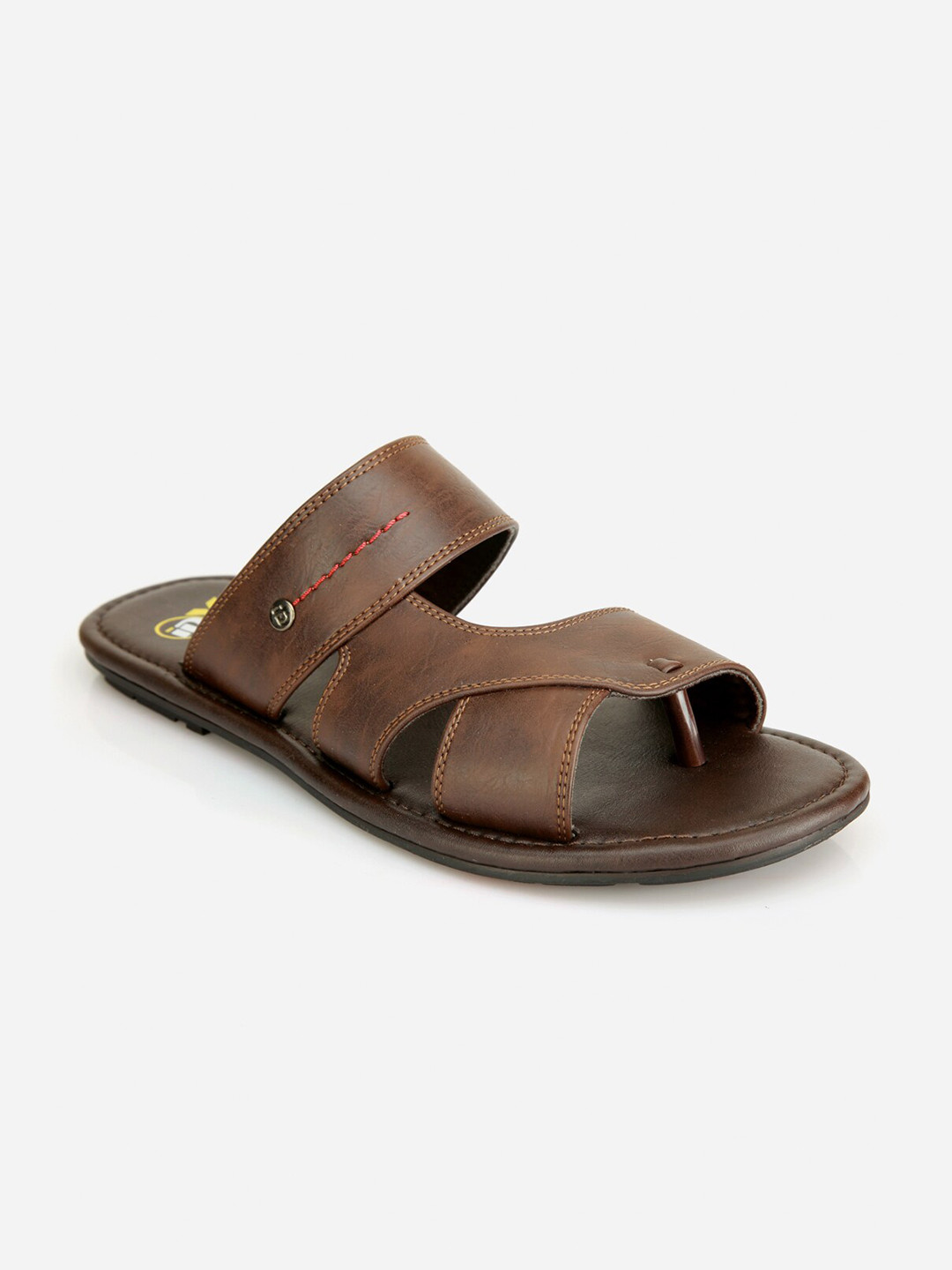 

ID Men Brown Solid Comfort Sandals