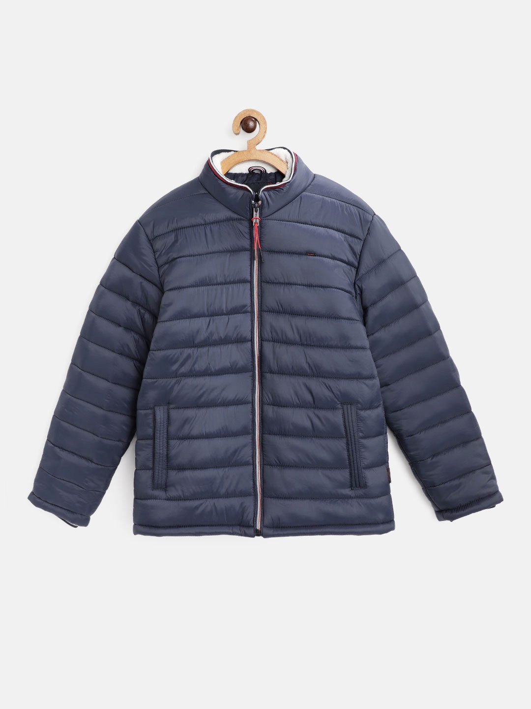 

Okane Boys Navy Blue Solid Padded Jacket