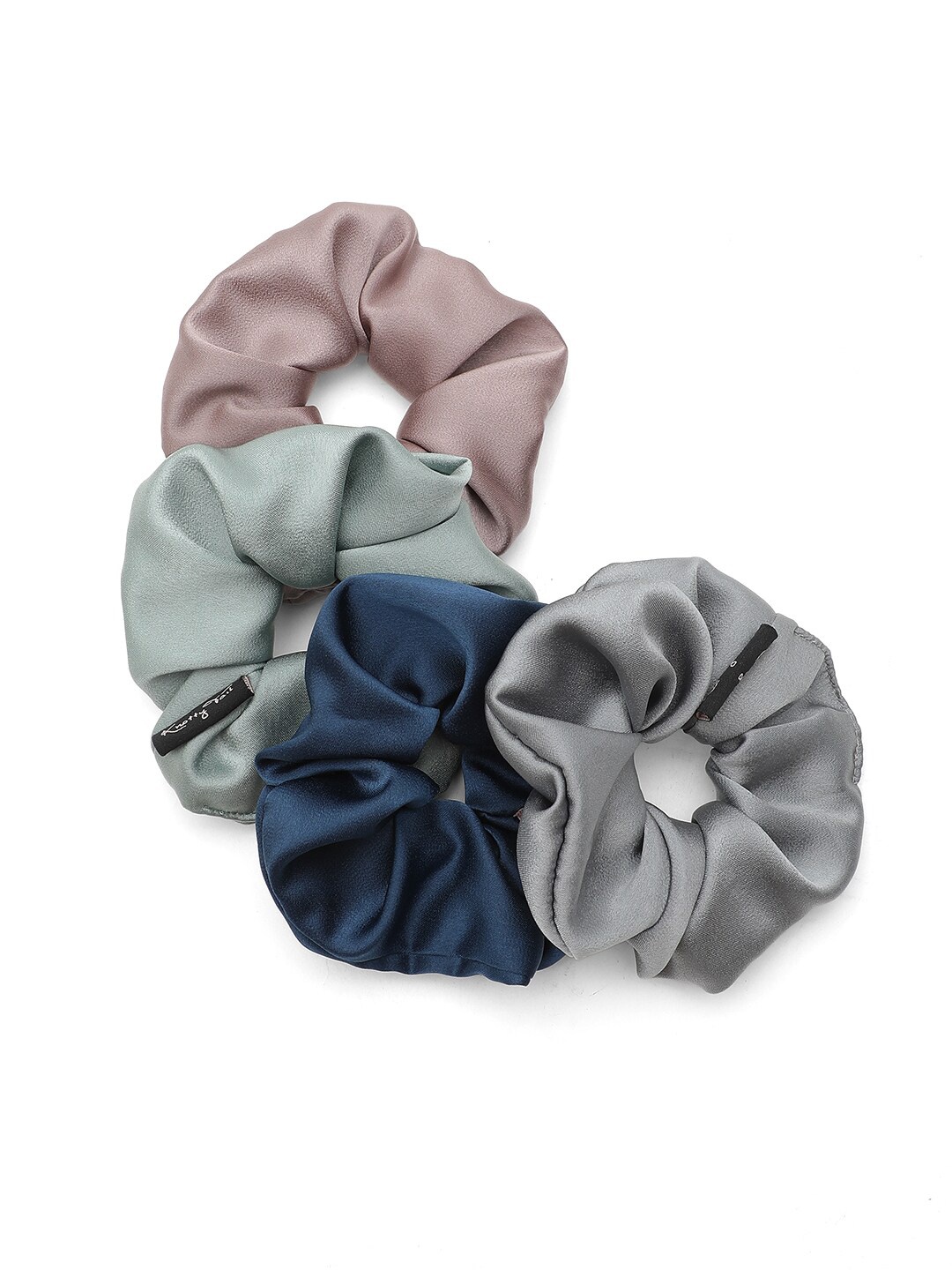 

Knotty Tail Women Grey & Blue Set of 4 Ponytail Holders