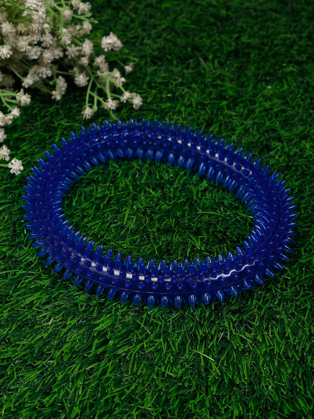 

WIGGLE TWIDDLE Blue Active Rubber Ring Shaped Dog Chew Toy