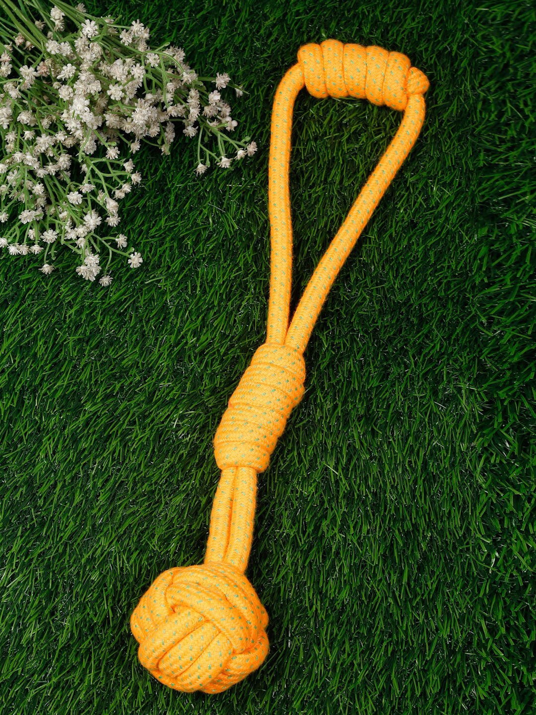 

WIGGLE TWIDDLE Orange Textured Rope Dog Toy