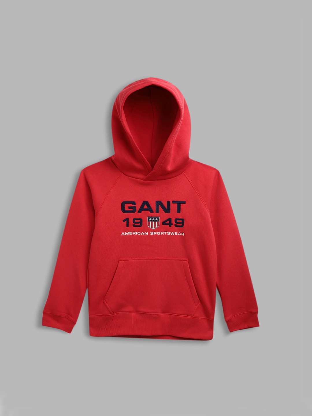 

GANT Boys Red Printed Hooded Sweatshirt
