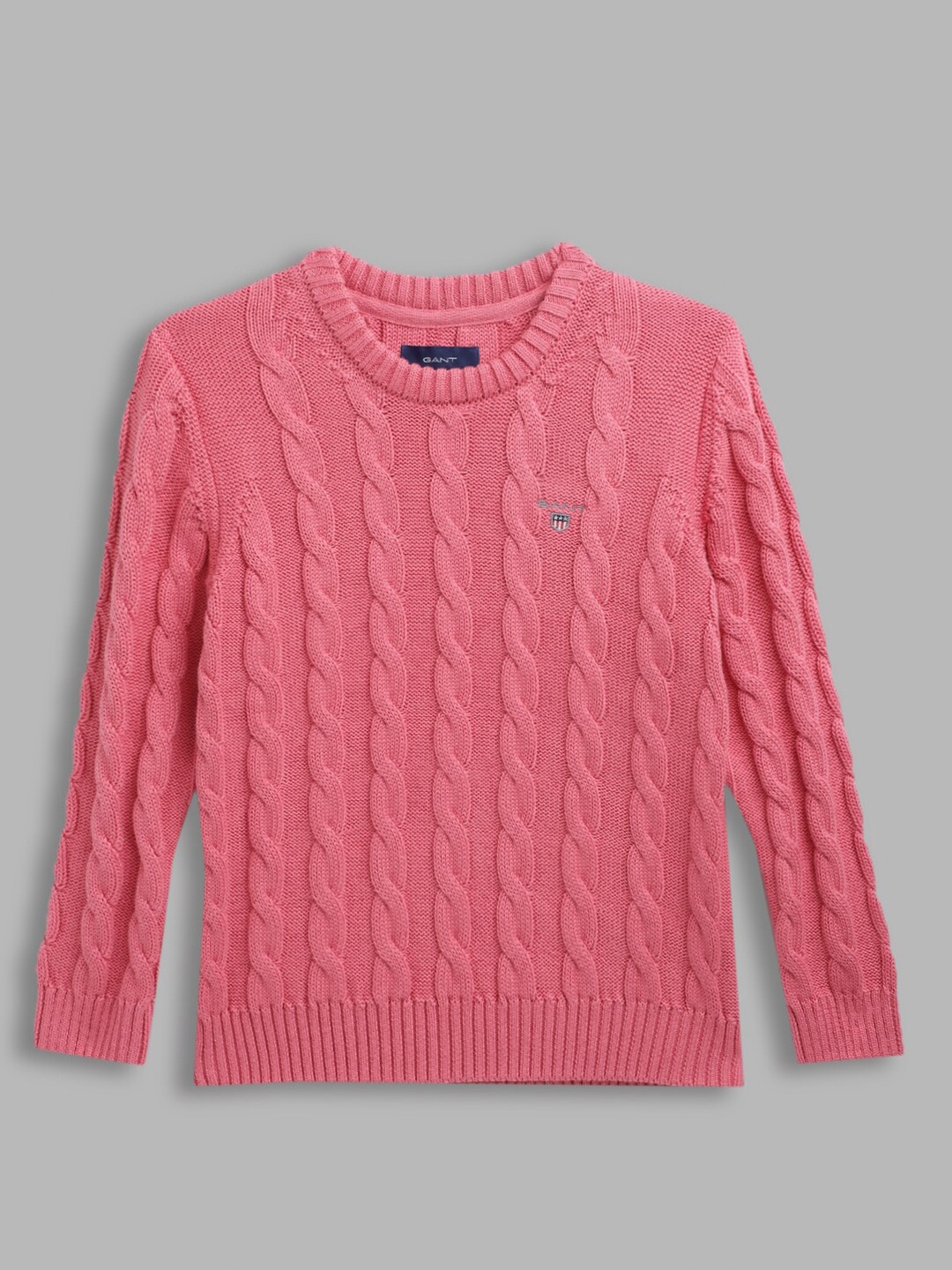 

GANT Boys Pink Cable Knit Sweater Vest