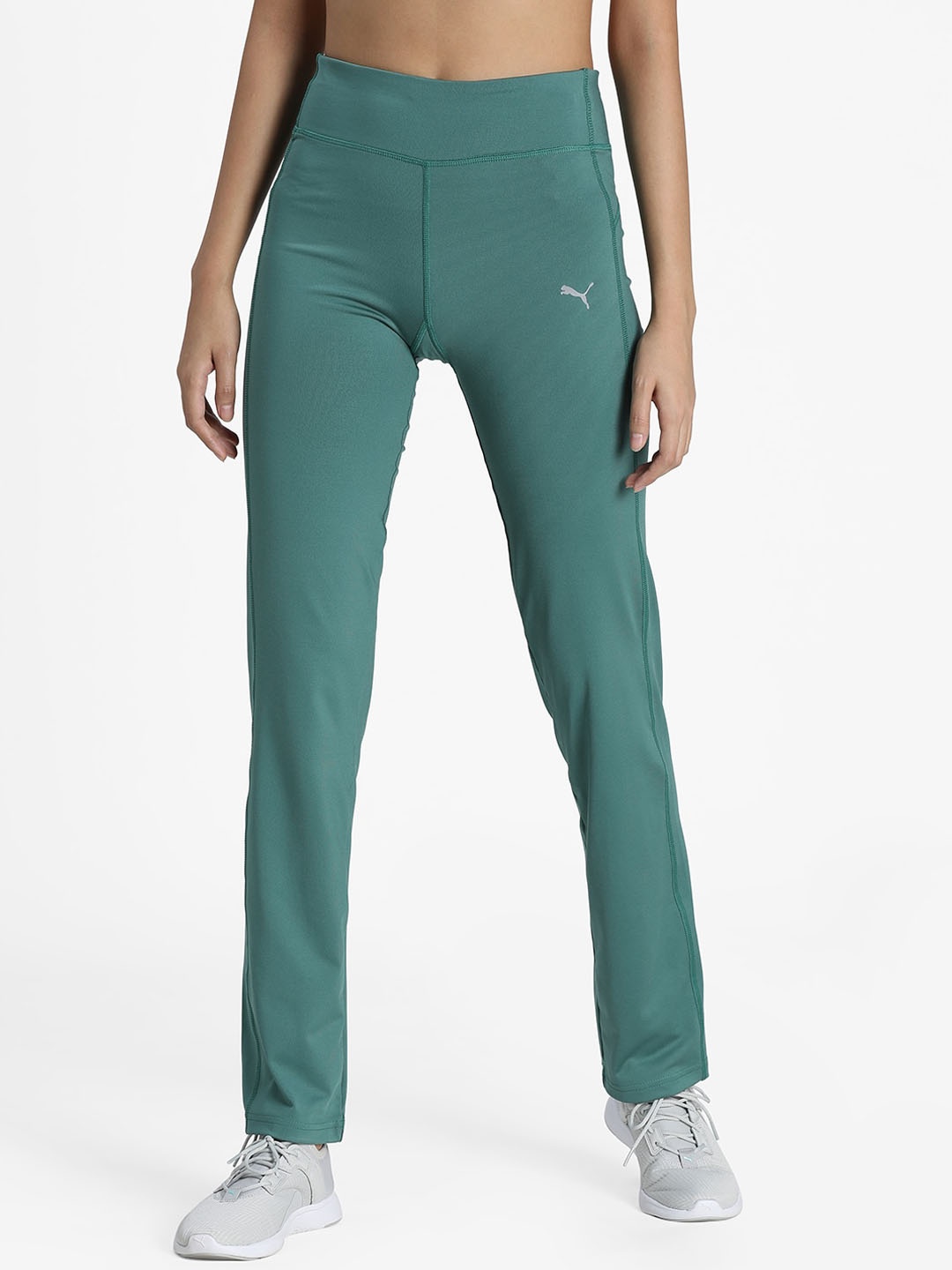 

Puma Women Blue Solid Straight Leg Track Pants