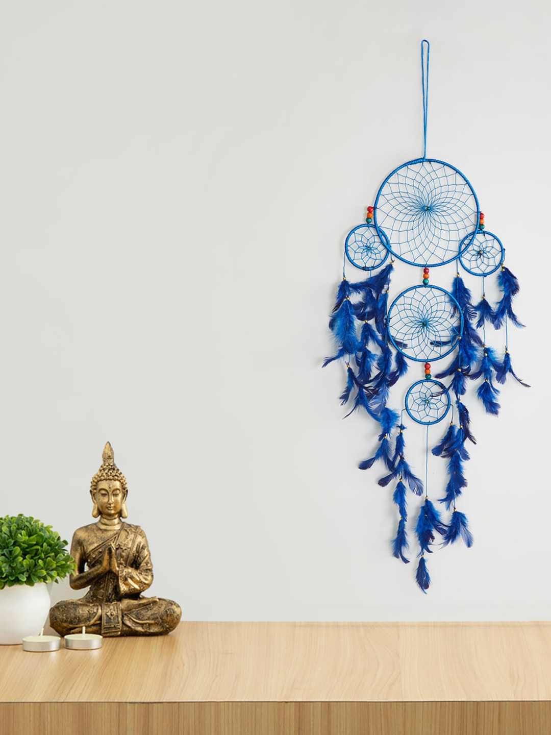 

Home Centre Blue & Green Beaded Dream Catcher